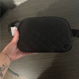 Studio Black Quilted Crossbody Bag
